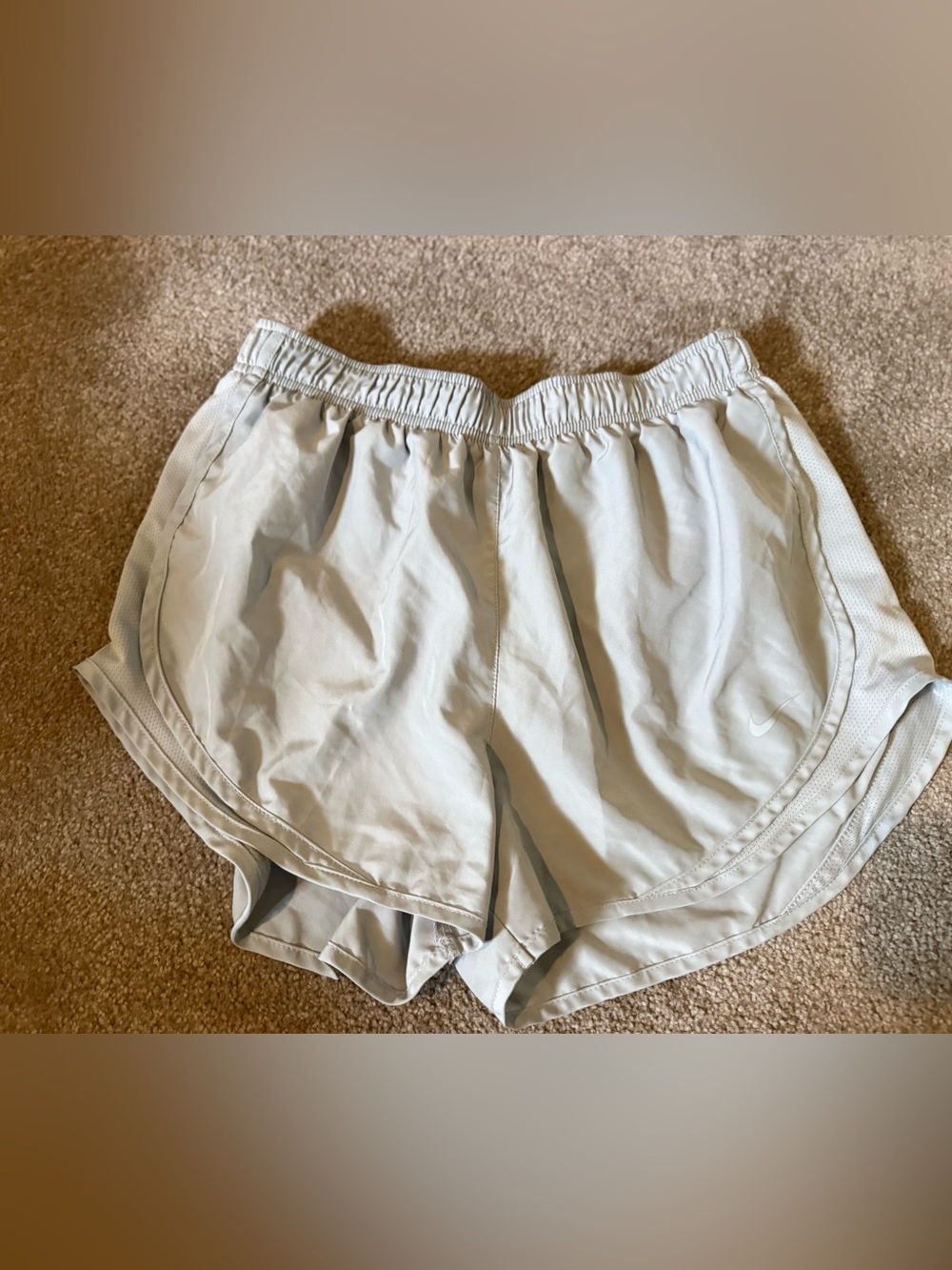 Nike Women's Pale Gray Athletic Running Shorts